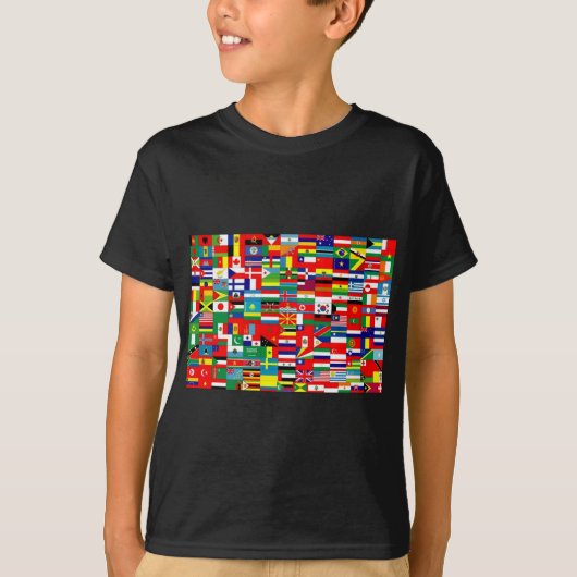 VLAG VAN DE WERELD T-SHIRT (Voorkant)
