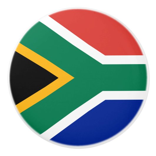 Vlag van de Zuid-Afrikaanse keramische knop (Voorkant)