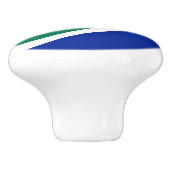 Vlag van de Zuid-Afrikaanse keramische knop (Zijkant)