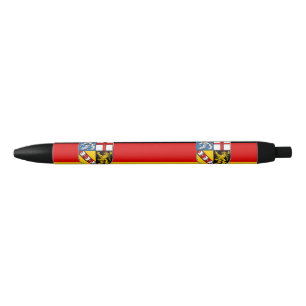Vlag van de zwarte inktpen van Saarland Inkt Pen