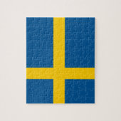 Vlag van de Zweedse puzzel (Verticaal)