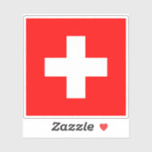 Vlag van de Zwitserse Bondsstaat Sticker (Vel)