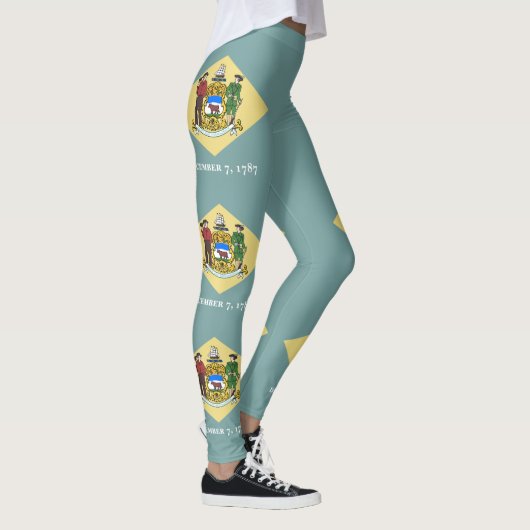 Vlag van Delaware Leggings (Rechts)