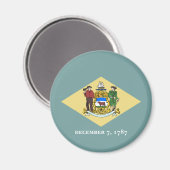 Vlag van Delaware Magneet (Voorkant / Achterkant)