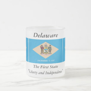 vlag van Delaware Matglas Koffiemok