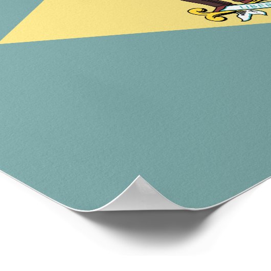Vlag van Delaware Poster (Hoek)