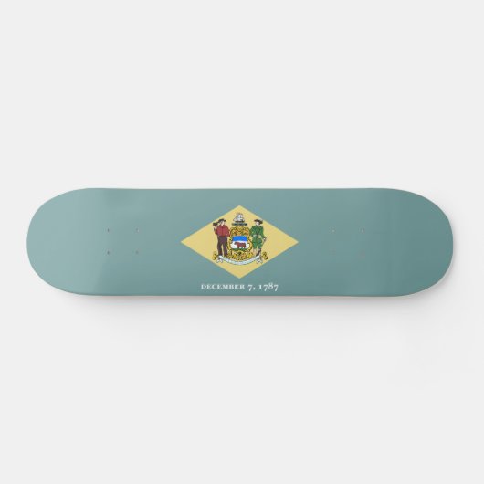 Vlag van Delaware Skateboard (Horizontaal)
