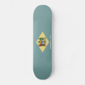 Vlag van Delaware Skateboard (Voorkant)