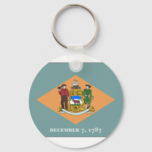 vlag van Delaware Sleutelhanger