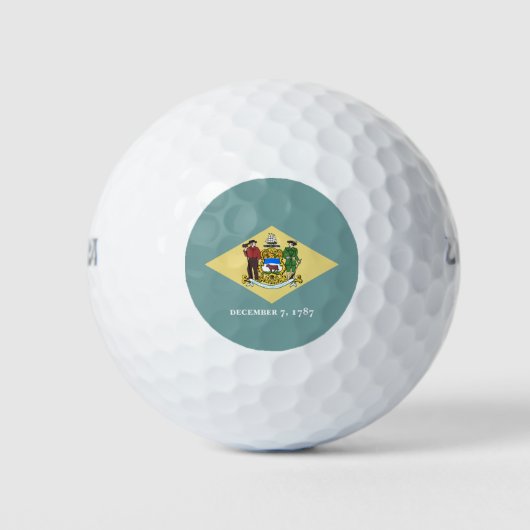 vlag van Delaware-staat Golfballen (Voorkant)