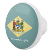 vlag van Delaware-staat Keramische Knop (Rechts)