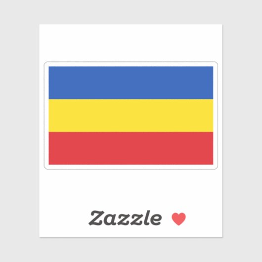 Vlag van Delmenhorst, Duitsland Sticker (Vel)