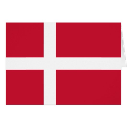 Vlag van Denemarken (Voorkant Horizontaal)