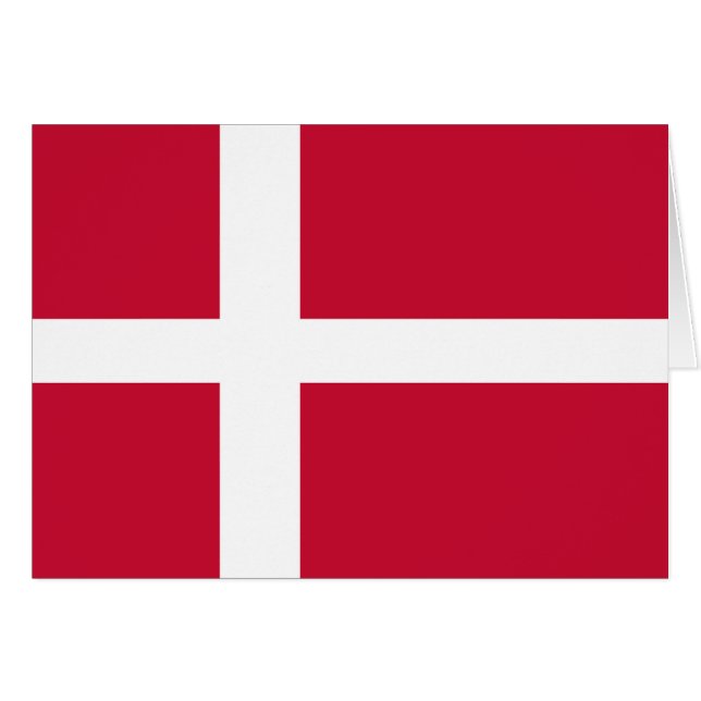 Vlag van Denemarken (Voorkant Horizontaal)