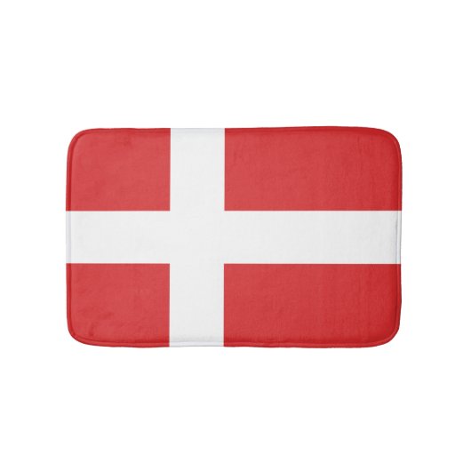 Vlag van Denemarken Badmat (Voorkant)