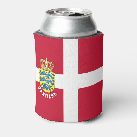 Vlag van Denemarken Blikjeskoeler (Blikje Achterkant)