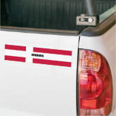 Vlag van Denemarken Bumpersticker (Op Truck)