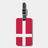 Vlag van Denemarken Easy ID Personal Bagagelabel (Voorkant verticaal)