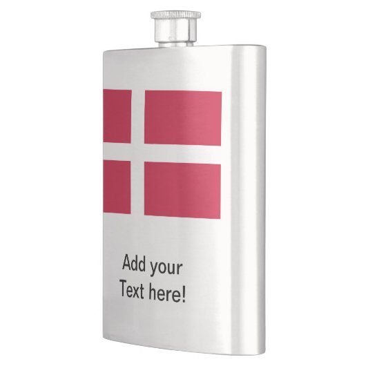 Vlag van Denemarken Flacon (Links)