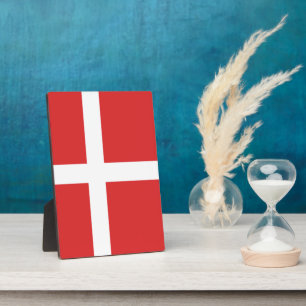 Vlag van Denemarken Fotoplaat