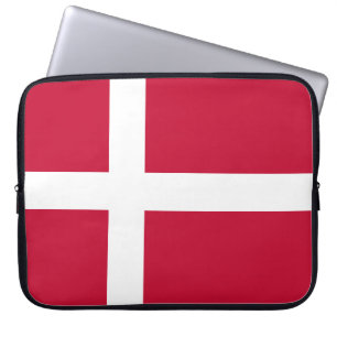Vlag van Denemarken Laptop Sleeve