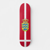 Vlag van Denemarken Skateboard (Voorkant)