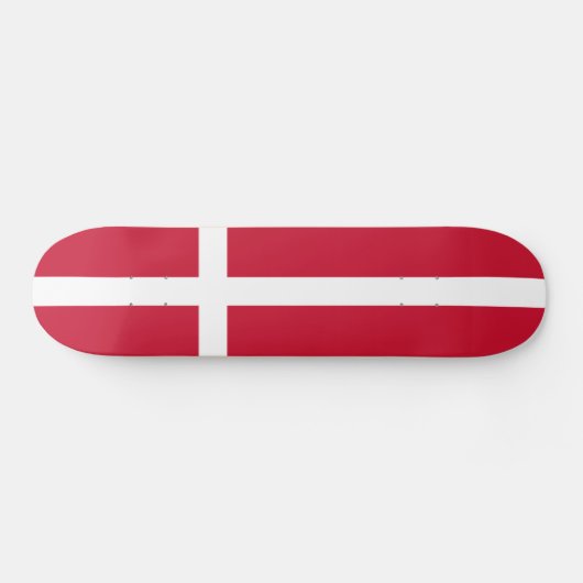 Vlag van Denemarken Skateboard (Horizontaal)