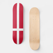 Vlag van Denemarken Skateboard (Voorkant)