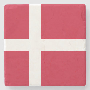 Vlag van Denemarken Stenen Onderzetter