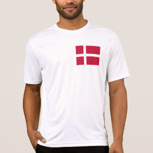 Vlag van Denemarken T-shirt