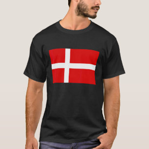 Vlag van Denemarken T-shirt