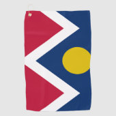 vlag van Denver (Colorado) Golfhanddoek (Voorkant)