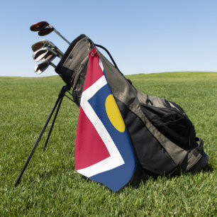vlag van Denver (Colorado) Golfhanddoek