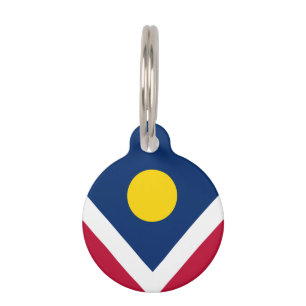 Vlag van Denver, Colorado Huisdierpenning