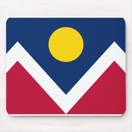 Vlag van Denver, Colorado Muismat (Voorkant)