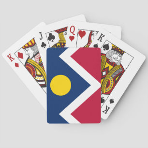 Vlag van Denver, Colorado Pokerkaarten