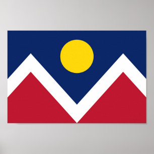 Vlag van Denver, Colorado Poster