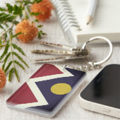 Vlag van Denver, Colorado Sleutelhanger (Voorkant Rechts)