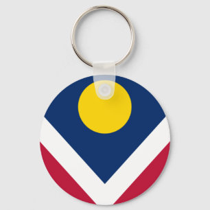 Vlag van Denver, Colorado Sleutelhanger