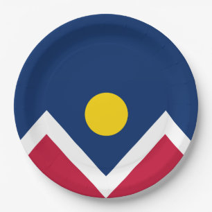Vlag van Denver (Colorado, VS) Papieren Bordje
