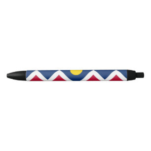 Vlag van Denver, Colorado Zwarte Inkt Pen