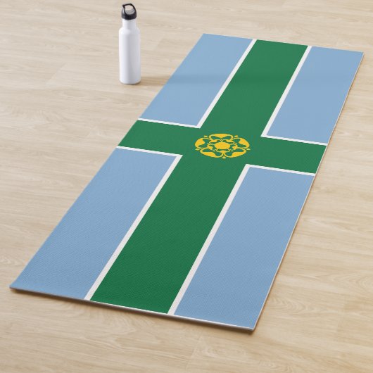 Vlag van Derbyshire (Engeland) Yogamat (In situ)