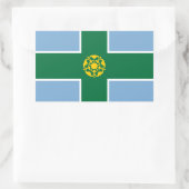 Vlag van Derbyshire Rechthoekige Sticker (Tas)