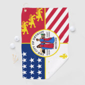 Vlag van Detroit, Michigan Golfhanddoek (Insitu)