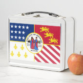 Vlag van Detroit, Michigan Metal Lunch Box (In situ)