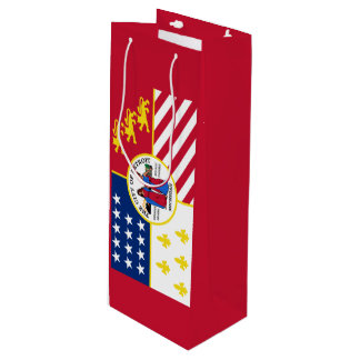 Vlag van Detroit, Michigan wijncadeautas Wijn Cadeautas