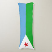 Vlag van Djibouti Lichaamskussen (Voorkant Verticaal)