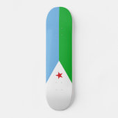 Vlag van Djibouti Skateboard (Voorkant)