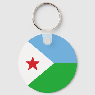 Vlag van Djibouti Sleutelhanger