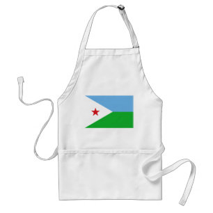 Vlag van Djibouti Standaard Schort